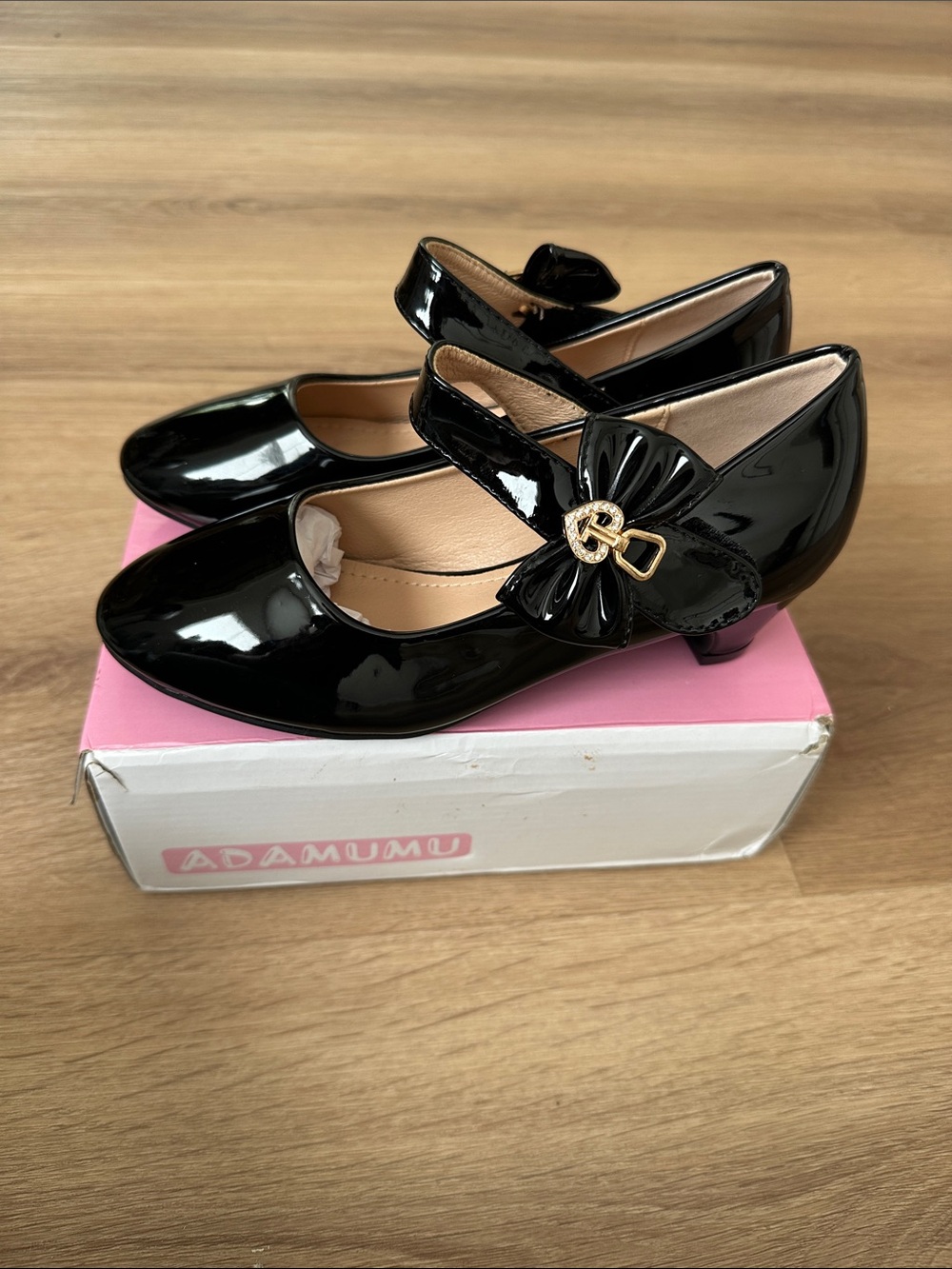 Girls' Black Patent Mary Jane Dress Shoes